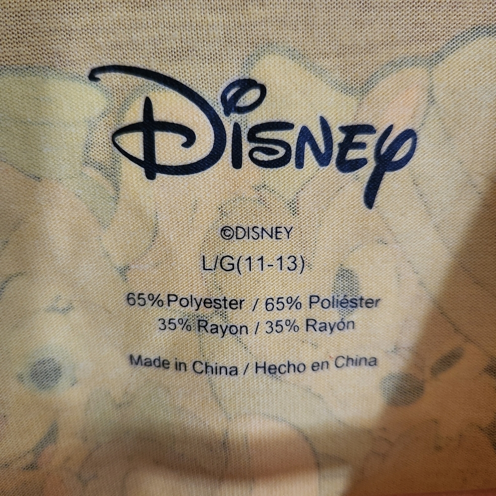 Disney Chip 'n Dale Rescue Rangers Yellow Tee Large - Picture 4 of 4
